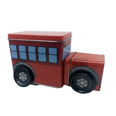 Tinplate Car Shape Empty Tins Candy Cookie Gift Storage Container Holiday Decorative Box