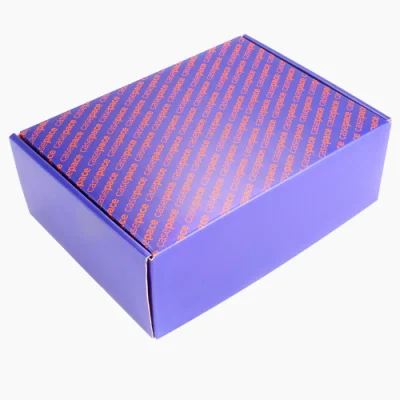 Wholesale Custom Product Shipping Purple Color Packaging Mailer Box with Logo Printing