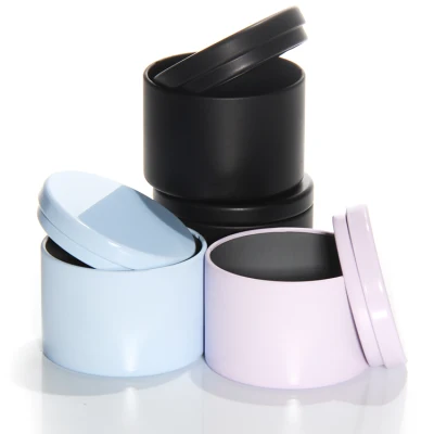 10ml 30ml 50ml 100ml 200ml Round Aluminum Cosmetic Tin Box Metal Container