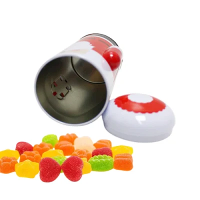 Factory Wholesale Food Grade Tinplate Storage Container Irregular Shape Metal Box Candy Chocolate Tin Can for Christmas