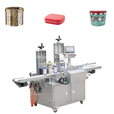 Easy Operate Box Machine Tape Tin Taping Machine Auto Box Taper Cookie Can Tape Seal Machine Pack