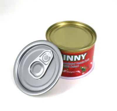 70g in Stock Food Grade Tomato Tin Can Metal Tuna Cans Empty Packaging