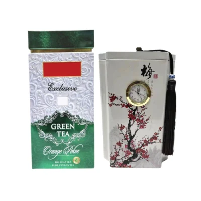 Factory Custom Tinplate Canister Storage Container Rectangular Round Metal Box Packaging Luxury Tea Tin Can for Loose Tea