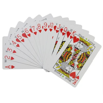 Factory Price Glossy Varnish Finishing Custom 300GSM 54 Playing Cards Plastic Playing Card Case