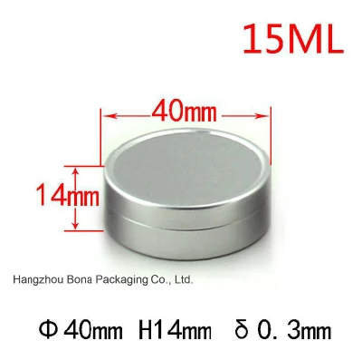 in Stock Empty Aluminum Jar Metal Tin Can Round Candy Tins Cosmetic Candle Packaging Box Square Aluminum Containers Snap Lid Tin