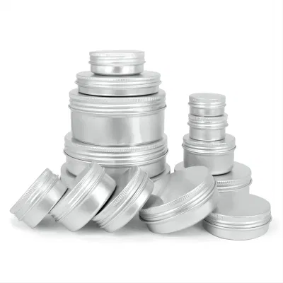  Aluminum Round Tin Can Aluminum Metal Jar Tobacco Container Tin