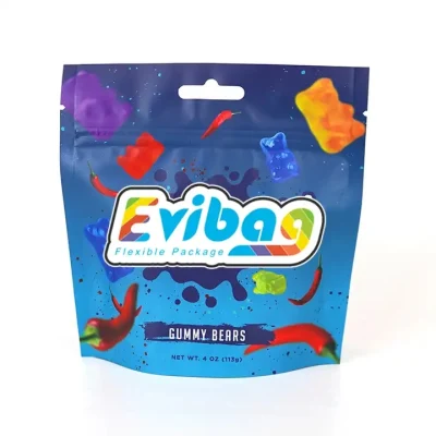 Custom Print Gummy Candy Cookies 3.5g Tobacco Cigar Cigarette Mylar Ziplock Laminated Food Packaging Doypack Bag Aluminum Foil Smell Proof Stand up Pouch