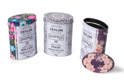 Factory Custom Printed Decorative Air Tight Hexagonal Coffee Tin Container Box with Pillow Lid