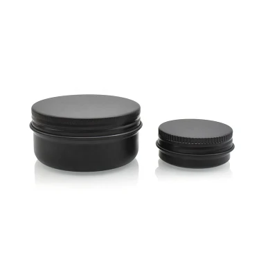 China High Quality Silver Aluminum Jars Cosmetic Round Metal Tin Box