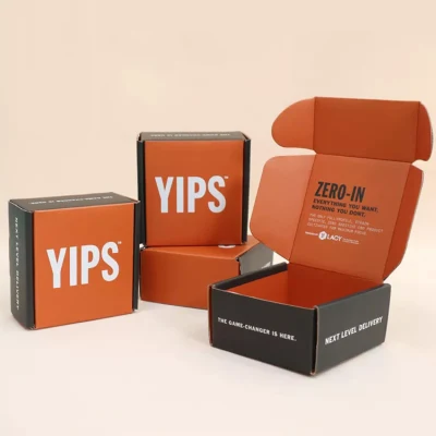 Wholesale Luxury Exquisite Customized Gift Corrugated Black Shipping Packaging Box