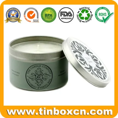 Empty Essential Mini Tin Candle Boxes for Birthday, Travel Tin Cans