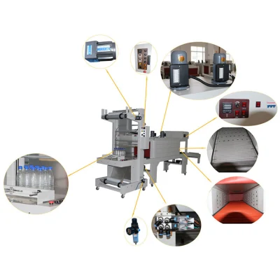 High Speed Automation Film Wrapping Machine Automatic Big Infusion Bottles Tins Sleeve Sealing &amp; Shrink Packing Machine