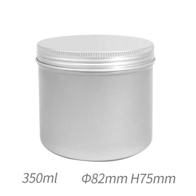 4oz 8oz Twist Black Screw Top Flat Round Tin Cans for Candles Aluminum Jar with Lid