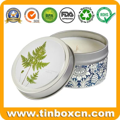 Empty Essential Mini Tin Candle Boxes for Birthday, Travel Tin Cans