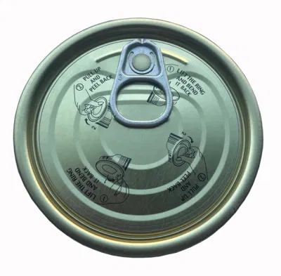 Made in China Easy Open Can Lid Eoe Open Can Lid Metal Tin with Lid Easy Lid