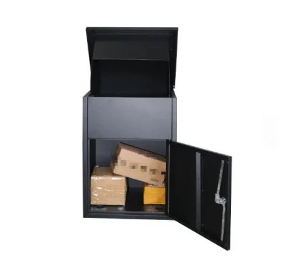 Luxury Small Home Custom Secure Smart Wall Mount Lockable Outdoor Metal Postal Mail Delivery Parcel Drop Box