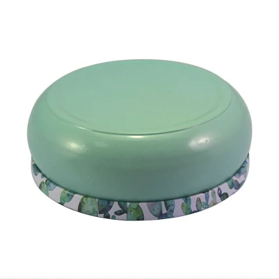 16 Oz Custom Printed Luxury Big Round Tin Can with Lid for Candles Metal Candle Tin