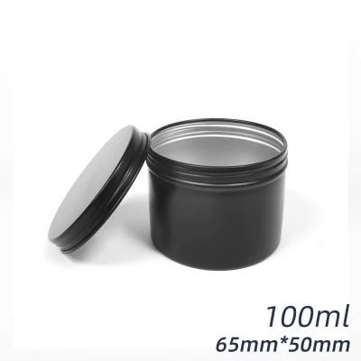 Customized Colorn100g 120g Matt Balck Aluminum Tin Jar