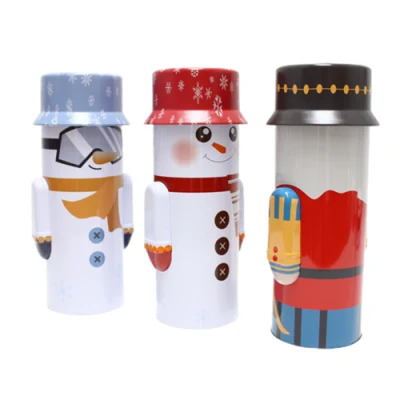 Factory Directly Wholesale Tinplate Packaging Irregular Shape Metal Can Childproof Christmas Gift Tin Box