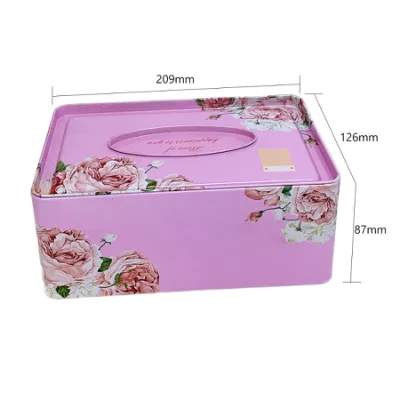 Manufacturers Supply Kitchen Bedroom Paper Tin Plate Metal Tin Box