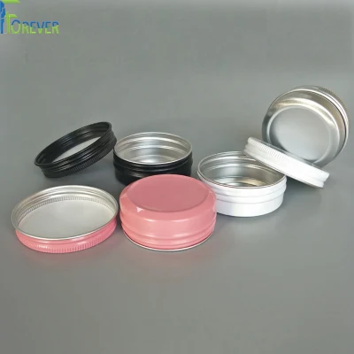 Metal Packaging Custom Size Logo Printed Shape High Quality Solid Color Round Black Candle Tin with Lid