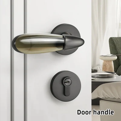 Liwang Luxury Door Lock Handles Chrome and Modern Door Handles and Knobs with Child Proof Door Lock