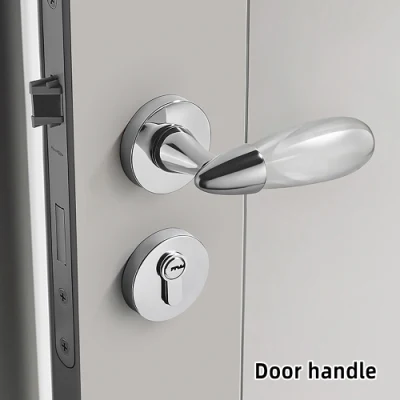 Liwang Luxury Door Lock Handles Chrome and Modern Door Handles and Knobs with Child Proof Door Lock