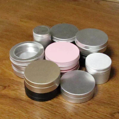 Wholesale Custom Food Tea Packaging 30ml 50ml 100ml Aluminum Cosmetic Jar Tin Container