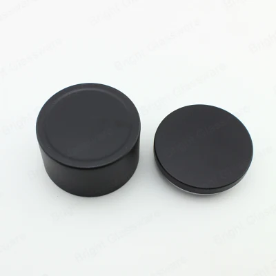200ml Straight Side Portable Travel Black Tin Jar Empty Metal Candle Jars for Home Fragrance