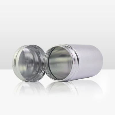 Customer Unique Design Round Screw Lid Metal Tin Box for Cosmetic Lip Balm