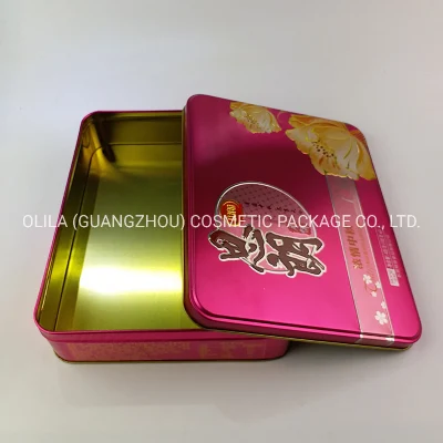 Wholesale Customized Cute Gift Tin Box with Handle for Candy or Tea