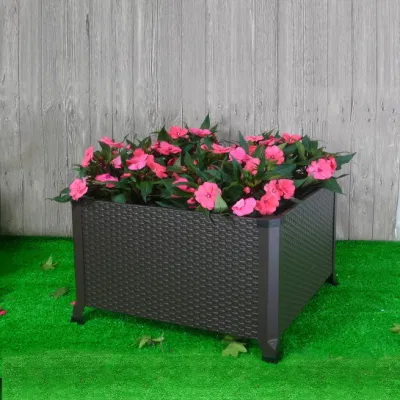 Rectangular Raised Garden Bed Metal Large Planter Box for Outdoor