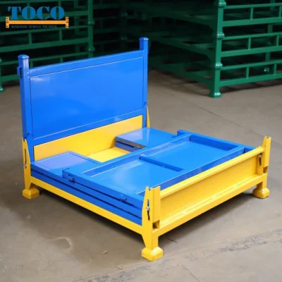 Factory Supply CE Certified Foldable Stackable Customized Steel Metal Box Container Cage