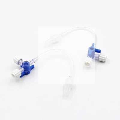Medical IV Three-Way Stopcock with Luer Lock Valve