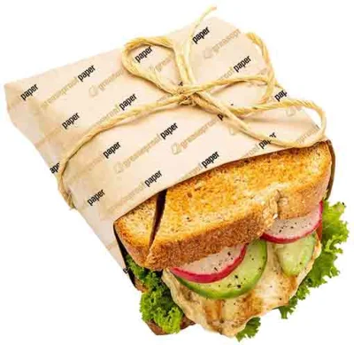 Fast Food Recycling Paper Packaging of Wax Greaseproof Paper