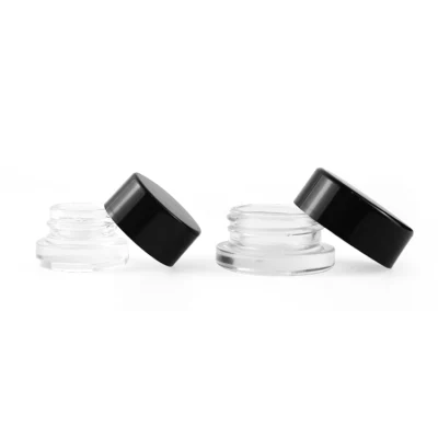 5ml Clear Concentrate Jar Glass Containers with Child Resistant Cap