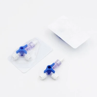 Medical IV Three-Way Stopcock with Luer Lock Valve