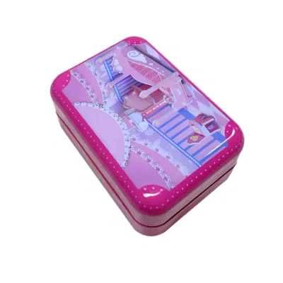 New Cute Cartoon Christmas Gift Wrapping Birthday Candy Tin Box