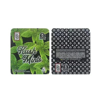 5gr 100mg Child Proof Airtight Mylar Barrier Plastic Ziplock Hot-Sealed Bag Gummy Packaging Recyclable Pouch