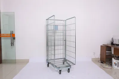 Roll Mesh Small Steel Cage Wire Cage Industrial Metal Cage Storage Container