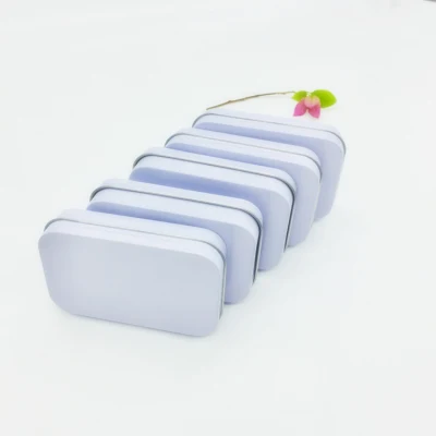 New Sliding Lid Tinplate Boxes Empty Metal Storage Jar Logo Printing Packaging Tin Box Custom Packing