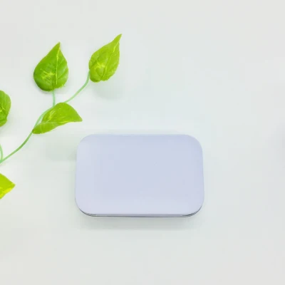 New Sliding Lid Tinplate Boxes Empty Metal Storage Jar Logo Printing Packaging Tin Box Custom Packing