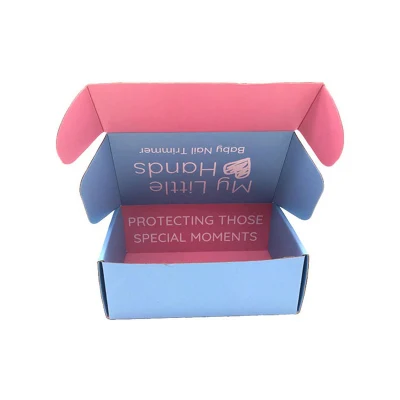 Custom Printed Logo Foldable Flat E-Flute Corrugated Cardboard Kraft Paper Clothes Shoes Jewelry Packaging/ Shipping/ Packing/ Mailer Christmas Gift Carton Box