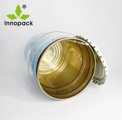 Metal Bucket 20 Liter Gallon Large Paint Tin Bucket Pail Can for Water Based Paint