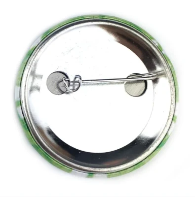 Custom Print Logo Metal Tin Lapel Pin with Clutch on Back