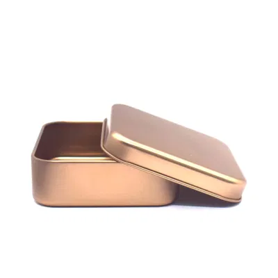 Silver Iron Box Peninsula Storage Trumpet Square Tin Box