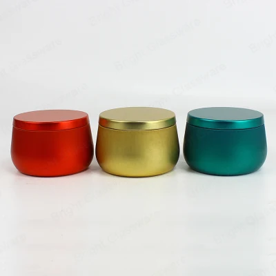 Custom Decorative Empty Candle Tins with Lids Wholesale