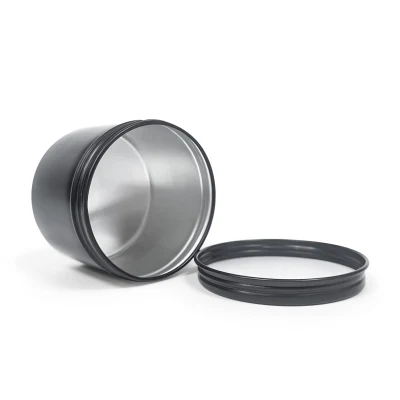 Customized Colorn100g 120g Matt Balck Aluminum Tin Jar