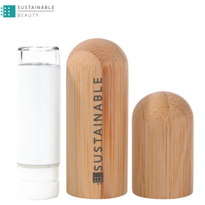Custom Wholesale Compostable Replaceable Recycling Bamboo Empty Refill Lipstick Packaging