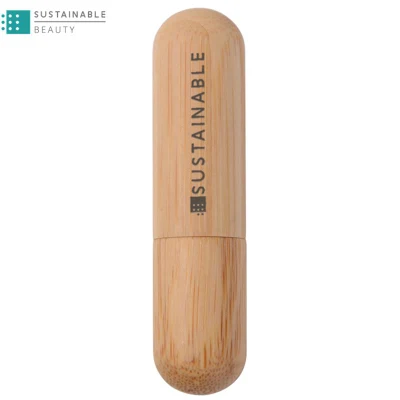 Custom Wholesale Compostable Replaceable Recycling Bamboo Empty Refill Lipstick Packaging